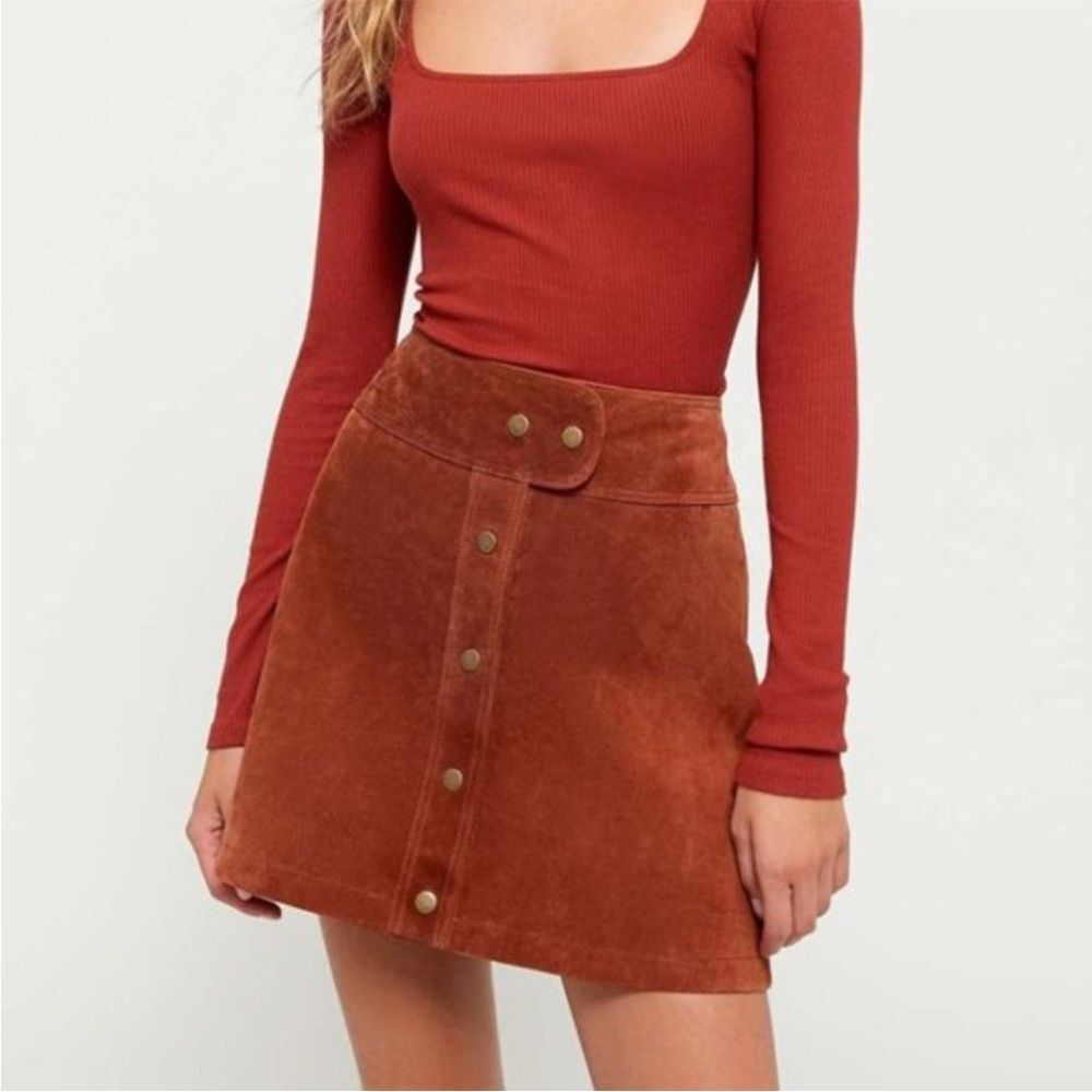 Urban Outfitters Cardiff Suede Mini Skirt Size S